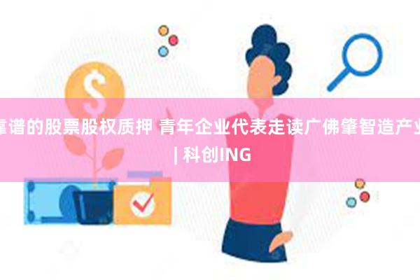 靠谱的股票股权质押 青年企业代表走读广佛肇智造产业 | 科创ING