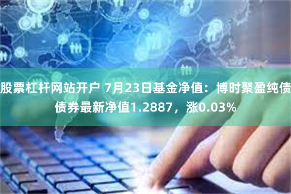 股票杠杆网站开户 7月23日基金净值：博时聚盈纯债债券最新净值1.2887，涨0.03%