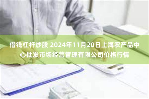 借钱杠杆炒股 2024年11月20日上海农产品中心批发市场经营管理有限公司价格行情