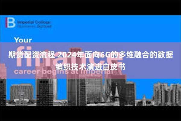 期货配资流程 2024年面向6G的多维融合的数据编织技术演进白皮书