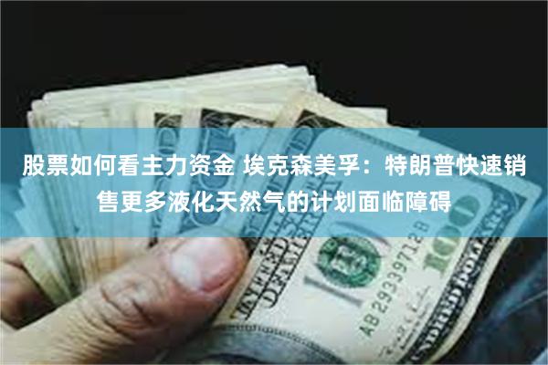 股票如何看主力资金 埃克森美孚：特朗普快速销售更多液化天然气的计划面临障碍